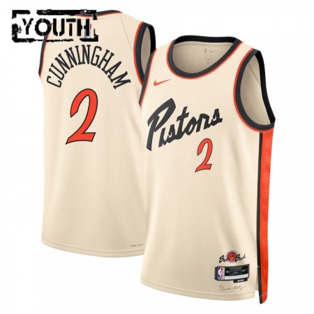 Dres Detroit Pistons Cade Cunningham Nike 2024-25 City Edition Bijela Swingman - Dječji Dres Detroit Pistons Cade Cunningham Nike 2024-25 City Edition Bijela Swingman - Dječji